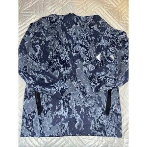 Old Navy Dynamic Fleece Boys Camouflage Blue Hoodie Zip Pockets Large 10/12